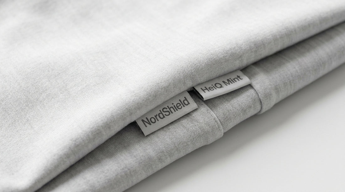 APRÍshield and APRÍtech anti-odour technology — NordShield and HeiQ Mint fabric treatment comparison