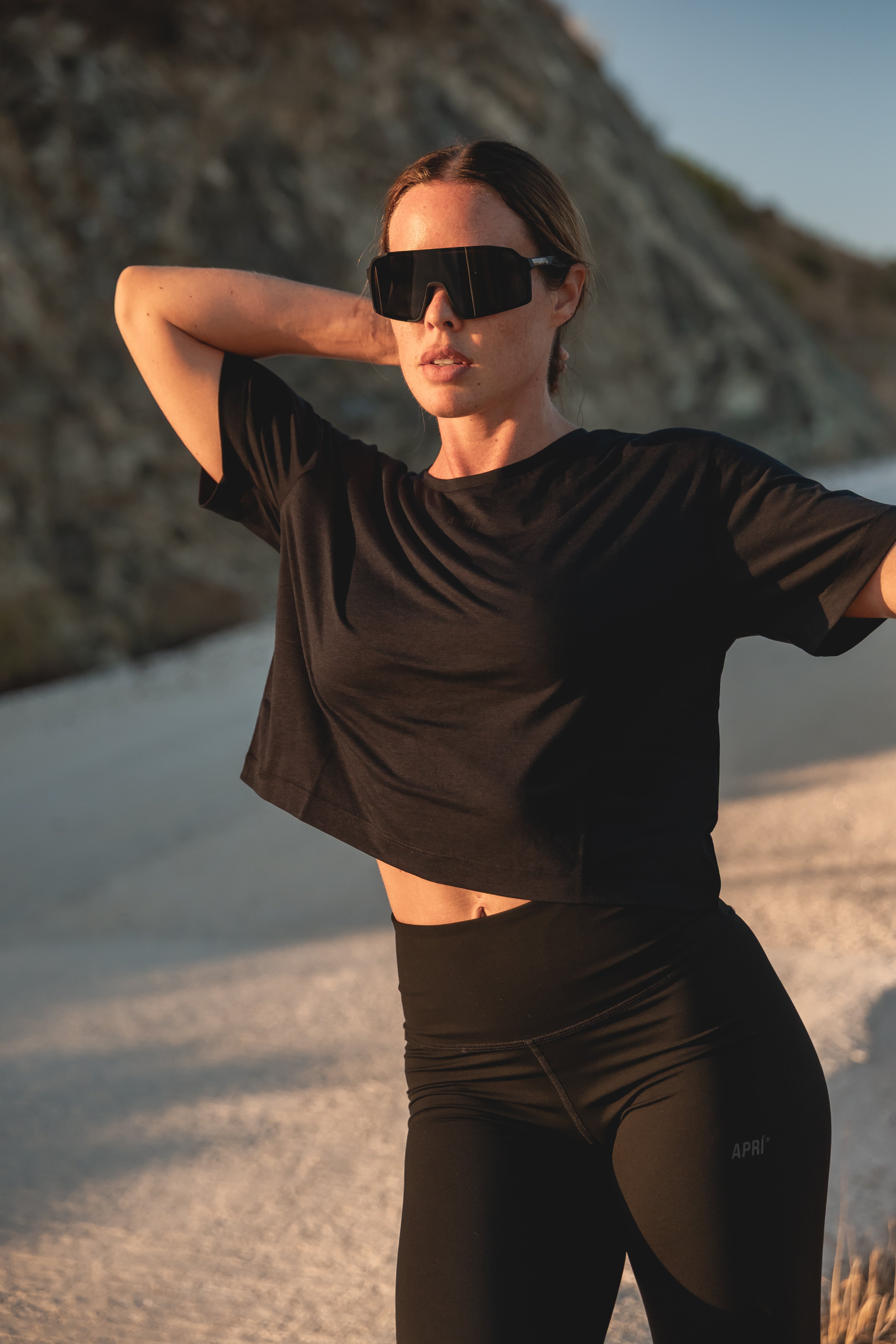 APRÍSHIELD LYOCELL-T-SHIRT CROPPED