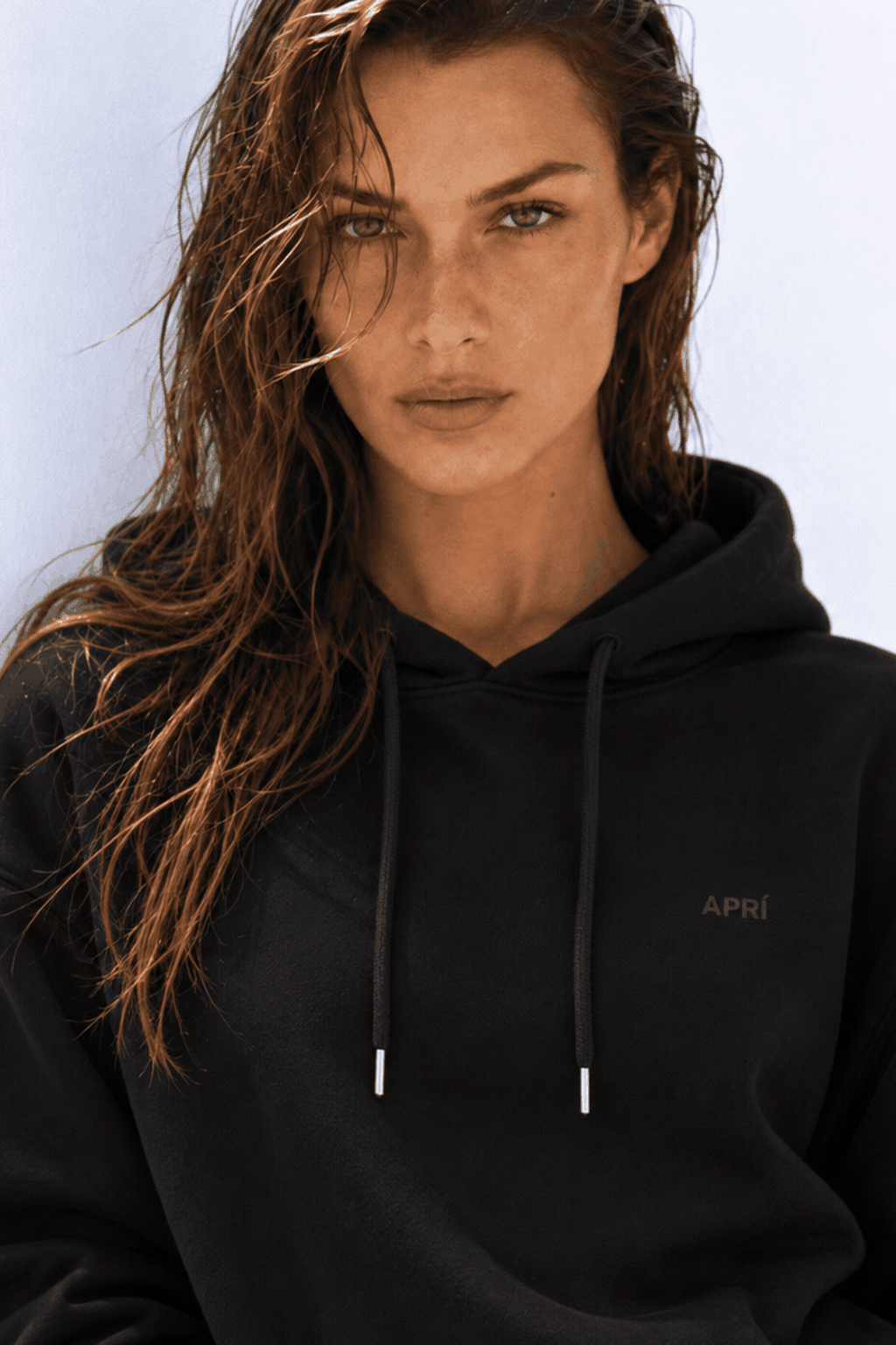 black oversized hoodie