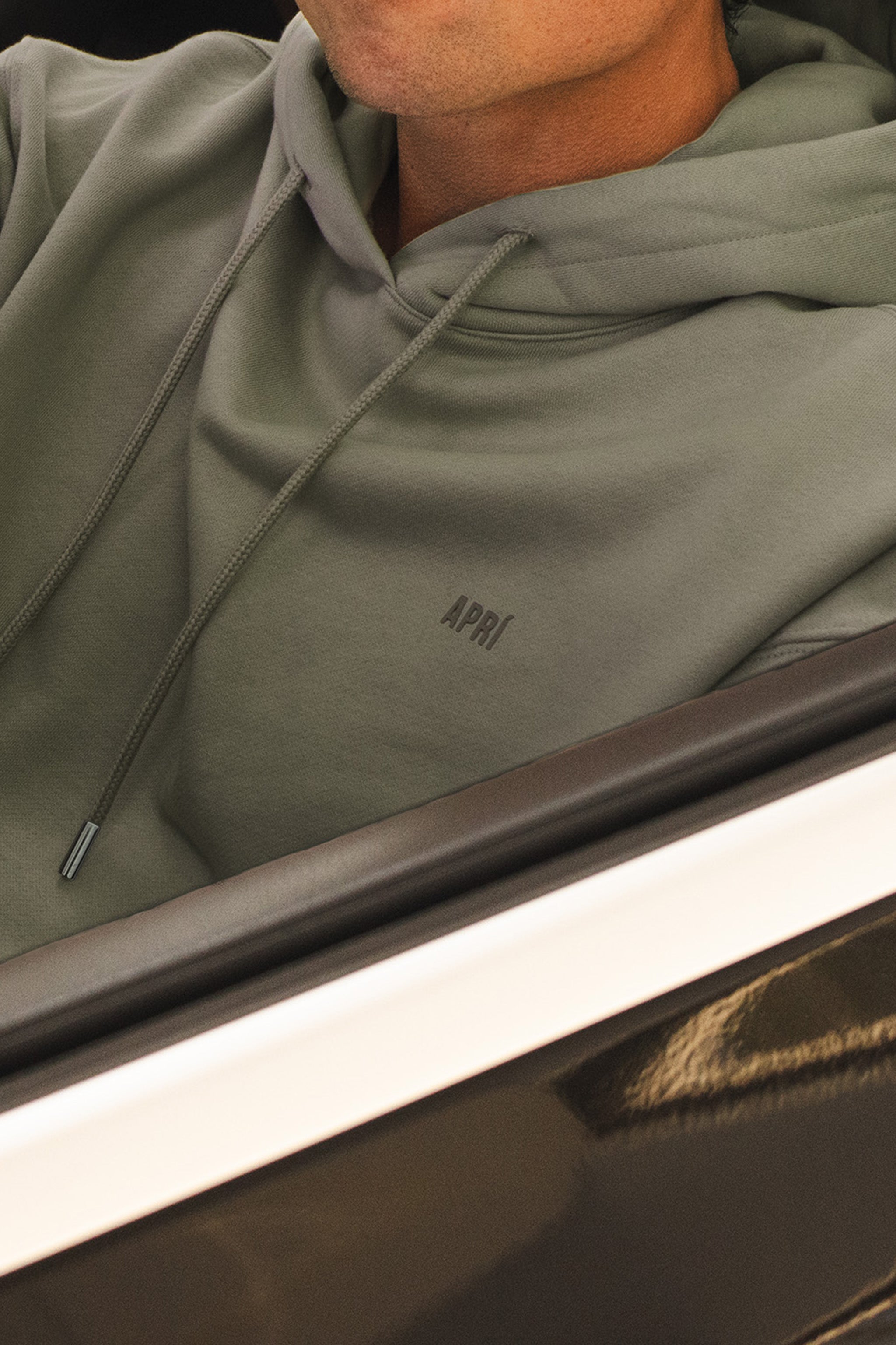 apri sportswear men's hoodie ocean green